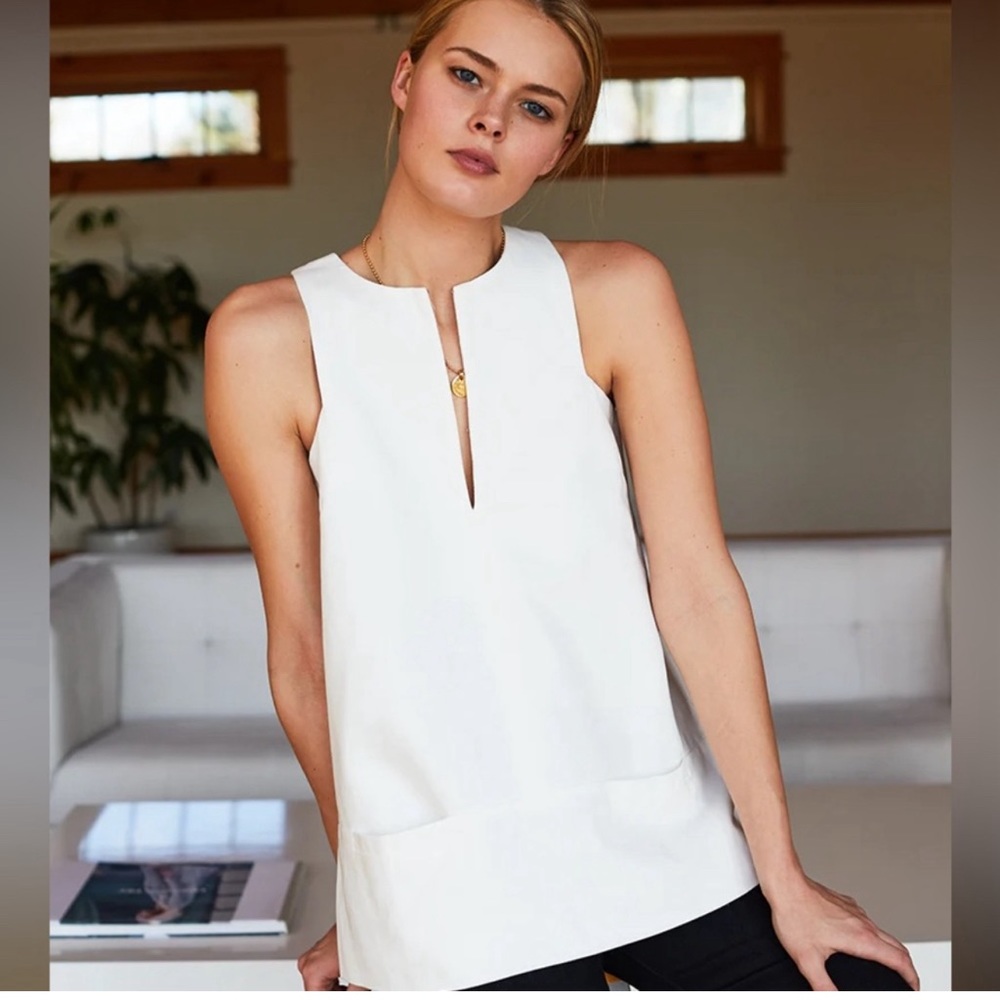 Emerson Fry White Sleeveless Top